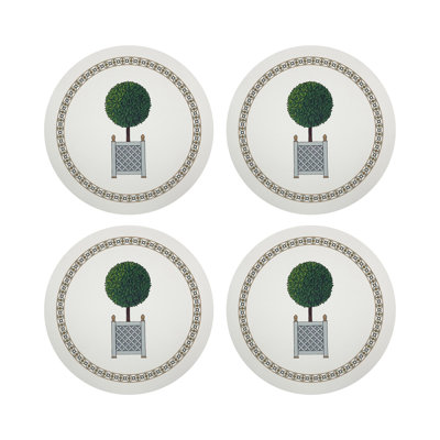Timothy Corrigan Parterre Topiary Pebble 16" Vinyl Placemat