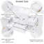 Meuble-lavabo de 60 po avec lavabo SMC, grande armoire de rangement moderne avec tiroirs à fermeture en douceur et portes en rotin, boutons en métal argenté et 5 pieds en pin, blanc-118024577