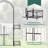63.8 W x 15.8 D Iron Arbor with Gate and in Black