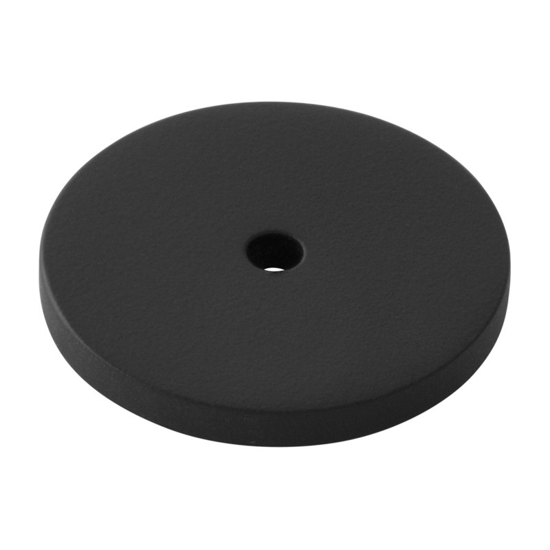 Parkview Brass Knob Backplate, Matte Black