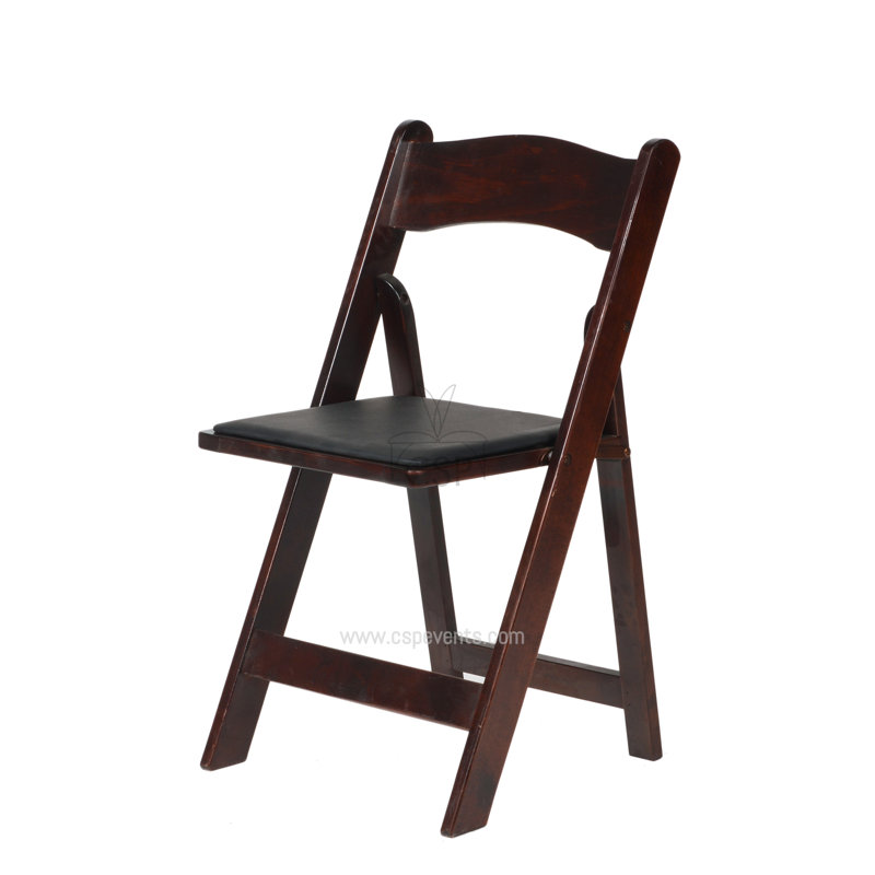 Chaises rembourrées pliantes avec sac de chaise, Rouge
