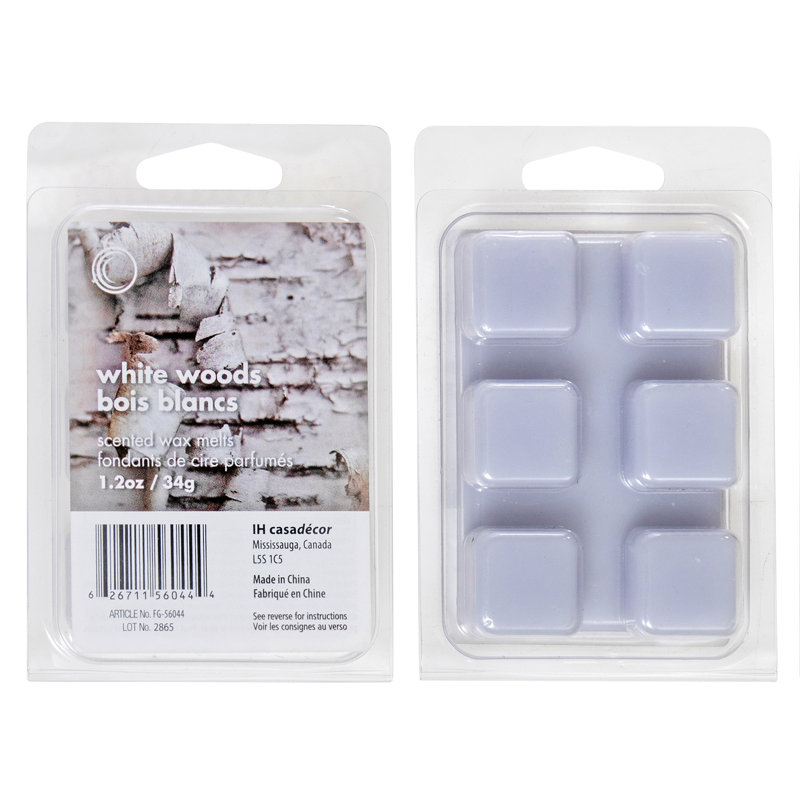 Cire parfumée fondue, Bois blancs, Mauve