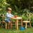 Rattan Kids Table Sets With Backrest For Playroom/Kids Room/Bedroom-968272483