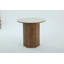 Round Solid Wood Base Dining Table