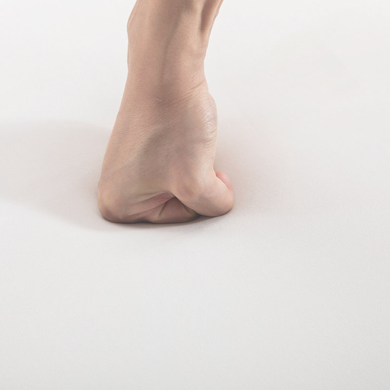 Repose-pieds Tomkiel, Velours blanc