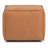 Brody 18" Wide Faux Leather Square Pouf Ottoman-514673199