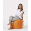 Élégant pouf de jardin orange de 17,7 po x 17,7 po x 17,7 po | Rembourrage 100% perle de polystyrène, tissu 100% polyester imperméable | Conception moderne de couleur unie, parfaite pour les réceptions en plein air et la détente-161924056