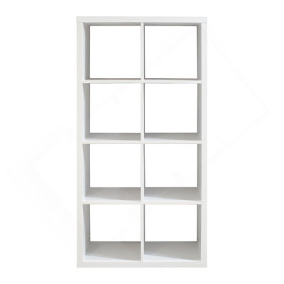 Bibliothèque Smart Cube avec 8 tablettes de rangement ouvertes