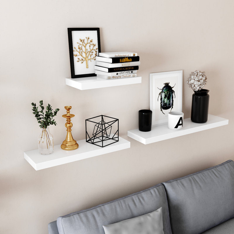 Josephine Floating Shelf, White