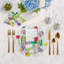 Paint Splatter Hemstitch 22" Linen/Cotton Napkin