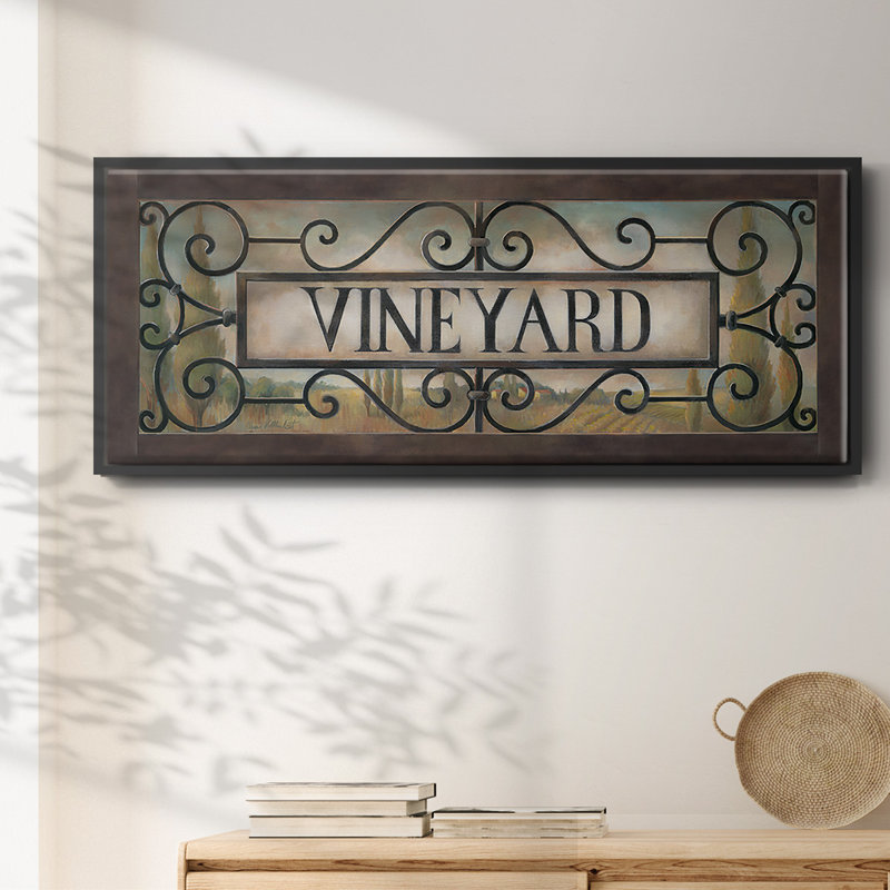 Vignoble - toile encadrée, H 20 po x l 50 po