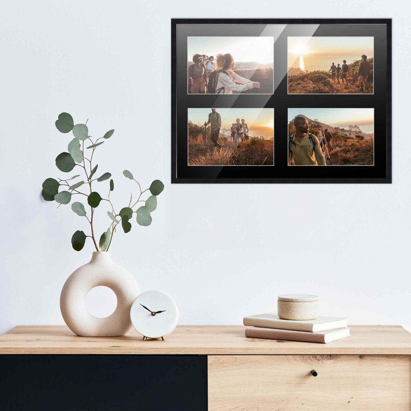 Cadre en bois, 5 po x 7 po, 12 po x 16 po, Noir