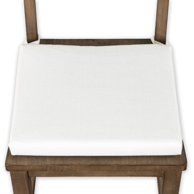 Birch Lane Turbo 2" Textured Solid Dining Chair Seat Pad with Ties - 14 Colors Available!