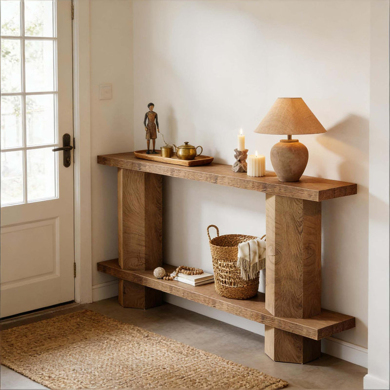 2-Tier Bedend Table,Sofa Table,Console Table,Hallway Table