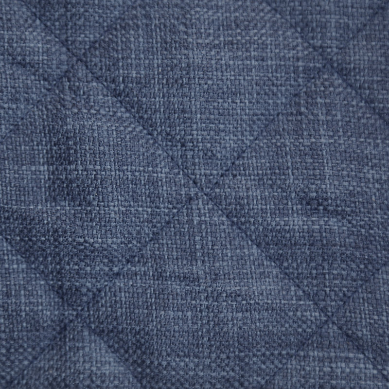  Faux Linen Coverlet Set, Queen Coverlet + 2 Euro Shams, Indigo