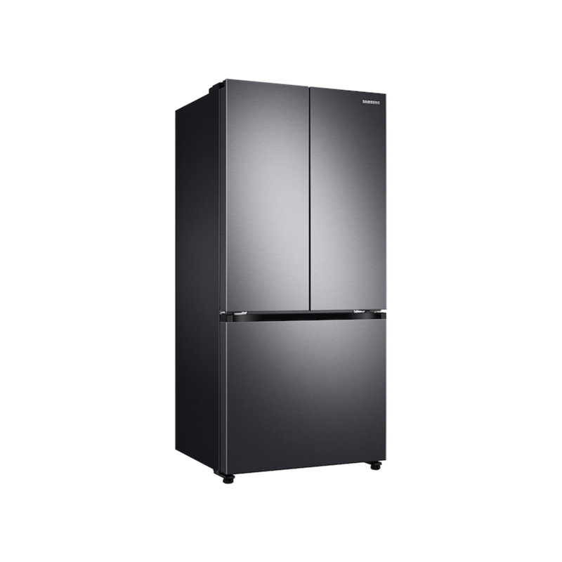 Samsung 18 cu. ft. Smart Counter Depth 3-Door French Door Refrigerator, Black Stainless Steel