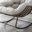 Chaise berçante d'extérieur en acier Alvan-604352855
