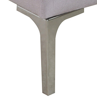 Luxe Accent Stool, Pink