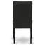 L'ensemble de table de cuisine 3 pièces comprend une table de salle à manger ronde avec Dropleaf et 2 chaises rembourrées en tissu de couleur noire, noir-1228721724-1287740566-1228721727