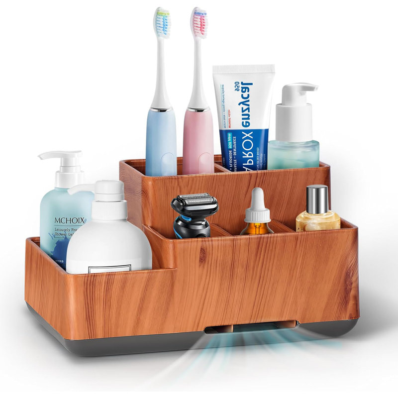 Bathroom Accessory Set, Brown