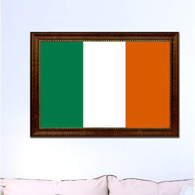 « ireland country flag », impression sur toile encadrée