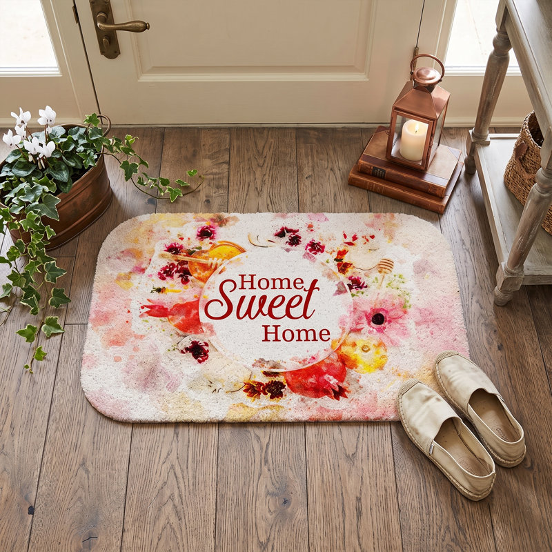 Harvest Bloom Welcome Multicolor Pvc Doormat