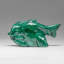 Genuine Polished Malachite Fish Carving (280 Grams)