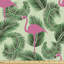 Pantin Tropical Bird Palm Trees Fabric
