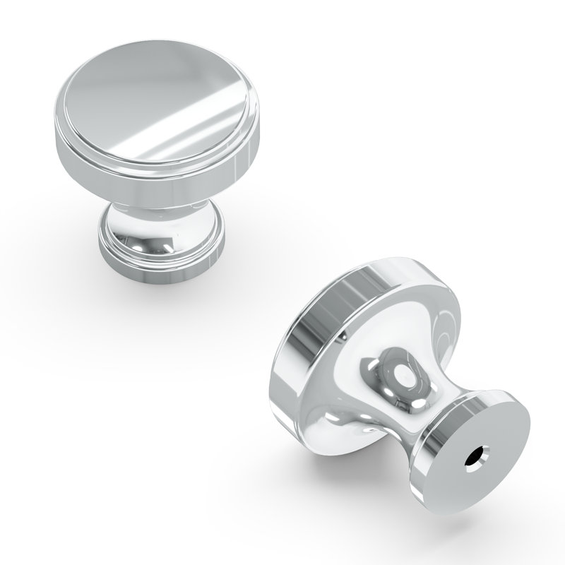 Brownstone 1.25" Diameter Round Cabinet Knob, Chrome