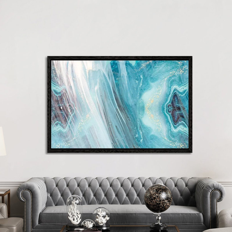 Time by Maximiliano Casal - Print on Canvas, 101.6cm H x 152.4cm W x 3.81cm D, Black Framed