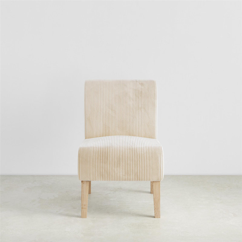Armante Upholstered Accent Chair, Ivory