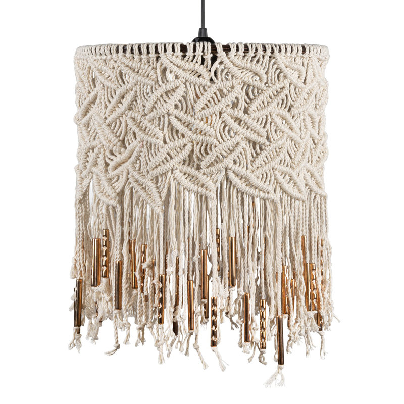 1 - Light Cream Unique/Statement Pendant