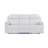 Blanche White Reclining Sofa With LED Lights