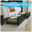 Cadre de grand lit avec prises de courant et éclairage DEL Bed Lucky 61,8 x P 90,9 x H 43,0