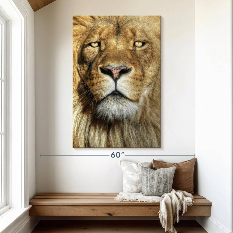 Brampt Epic Lion Head, 51" H x 34" W