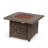 Square Iron Fire Pit-50,000 Btu Tank Inside