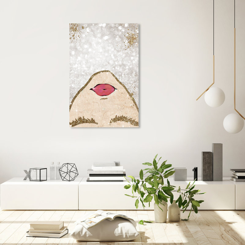 Sparkle Coveted Girl - Graphic Art Print on Canvas, 36" H x 24" W, Wrapped Canvas