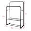 Ransdell 110Cm Double Clothes Rack Stand With Show Shelf