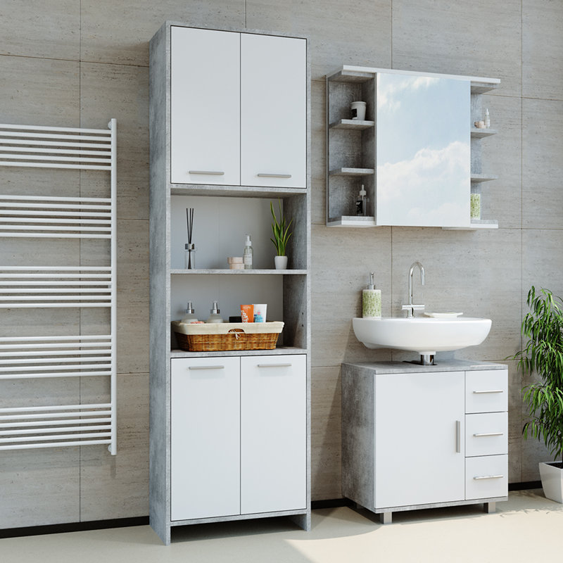 Lachaun Freestanding Linen Cabinet