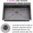 16 Gauge 33" L X 22" W Drop-In Single Bowl Stainless Steel Kitchen Sink-111697753
