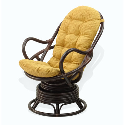 Gartman Wicker Swivel Lounge Chair