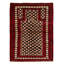 Tapis décoratif en laine de conception unique noué à la main New Age 3 pi 6 po x 4 pi 8 po Berthal