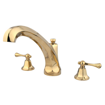 Kingston Brass Vintage Two-Handle 3-Hole Deck Mount Roman Tub Faucet