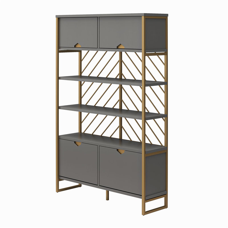 71.94" H x 47.63" W Steel Standard Bookcase