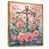 Toile avec cadre flottant or