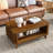 Valen 41.5" Walnut Solid Wood Coffee Table-656290800