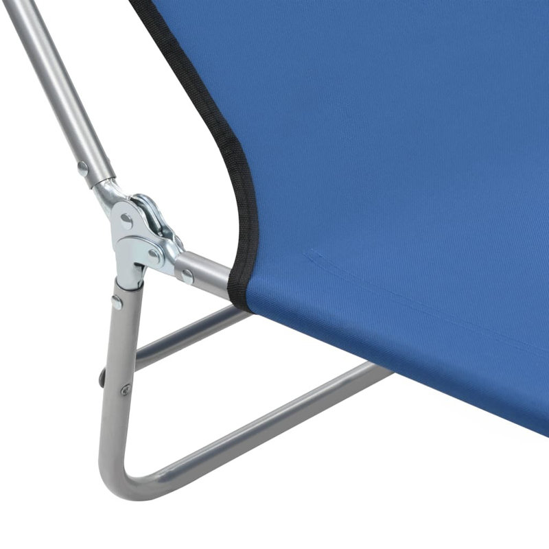 Freels 182cm Long Reclining Single Chaise, Blue