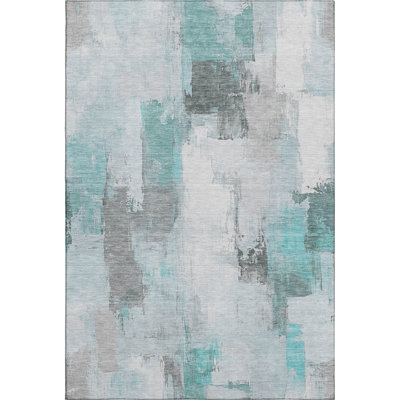 Premium Machine Washable Pinkston Abstract Rug