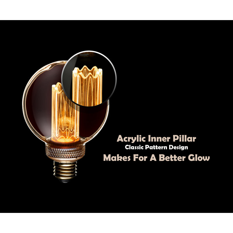 4 Watt (40 Watt Equivalent), LED Dimmable Light Bulb, Warm White (2000K) E26/Medium (Standard) Base