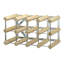 Kenly Tabletop Wine Bottle Rack Brown